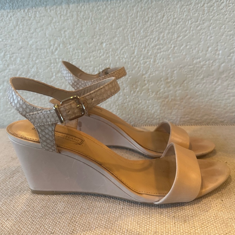 Antonio Melani Melba Nude Wedge Sandals - Picture 4 of 13
